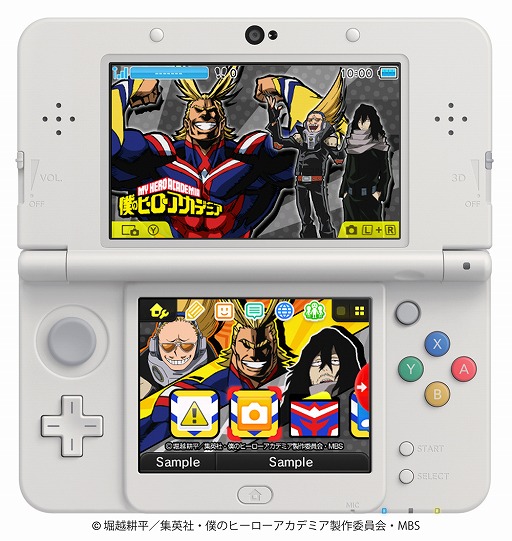画像ギャラリー No.004のサムネイル画像 / 「僕のヒーローアカデミア」のニンテンドー3DS用テーマが新たに2種類配信
