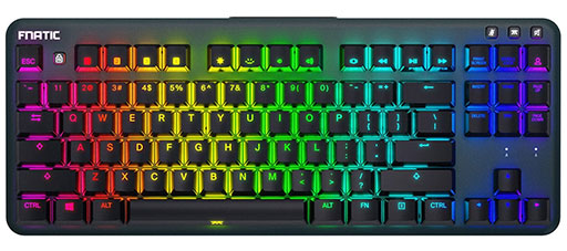 画像ギャラリー No.001のサムネイル画像 / Kailhの銀軸キースイッチを採用するFnatic Gear製英語配列10キーレスキーボードが国内発売