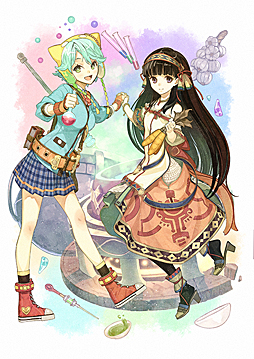 画像ギャラリー No.062のサムネイル画像 / 「シャリーのアトリエ Plus 〜黄昏の海の錬金術士〜」に登場するアーシャは「アーシャのアトリエ」の10年後の姿に。6人パーティによる爽快なバトルシステムも公開