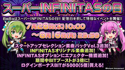 画像ギャラリー No.001のサムネイル画像 / 「beatmania IIDX INFINITAS」,大型バージョンアップ1周年記念イベントが開催