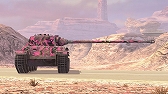 画像ギャラリー No.004のサムネイル画像 / 「World of Tanks Blitz」，期間限定でピンク色の迷彩が登場