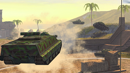 画像ギャラリー No.001のサムネイル画像 / 「World of Tanks Blitz」，低重力下での戦闘が楽しめる“重力”モードが期間限定で再実装。新要素のスラスタが追加