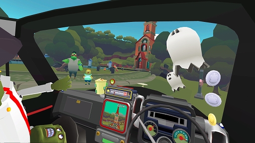 画像ギャラリー No.003のサムネイル画像 / PlayStation VR専用ゲーム「The Modern Zombie Taxi Co.」が発表。タクシードライバーになって脆いゾンビ達を運ぶ，おバカ系シミュレーター