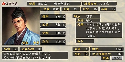 画像ギャラリー No.017のサムネイル画像 / 「黙れ小童！」の室賀正武，“ナレ死”した穴山梅雪らの実力やいかに？　大河ドラマ「真田丸」の登場人物を「信長の野望・創造 戦国立志伝」のパラメータで紹介