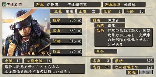 画像ギャラリー No.051のサムネイル画像 / 「黙れ小童！」の室賀正武，“ナレ死”した穴山梅雪らの実力やいかに？　大河ドラマ「真田丸」の登場人物を「信長の野望・創造 戦国立志伝」のパラメータで紹介