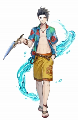 画像ギャラリー No.004のサムネイル画像 / 「グリムノーツ Repage」,水着姿のヒーローが登場するガチャ第1弾が開催