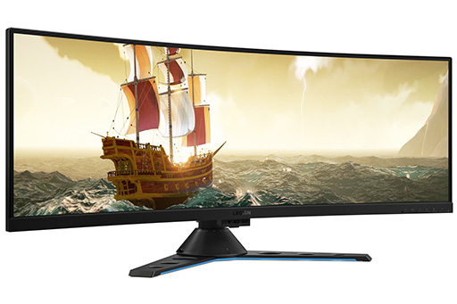 画像ギャラリー No.007のサムネイル画像 / Lenovo,43.4インチ3840×1200ドットの144Hz駆動モデルなどゲーマー向けディスプレイ2製品を発表。RTX 20搭載ゲーマー向けノートPCも