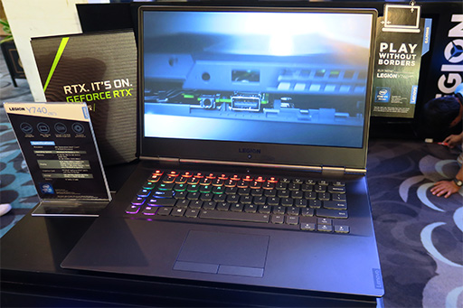 画像ギャラリー No.010のサムネイル画像 / 2019年の「Legion」はRTX 20シリーズ搭載でパワーアップ。Lenovoが2019年モデル新製品をeスポーツイベントで紹介