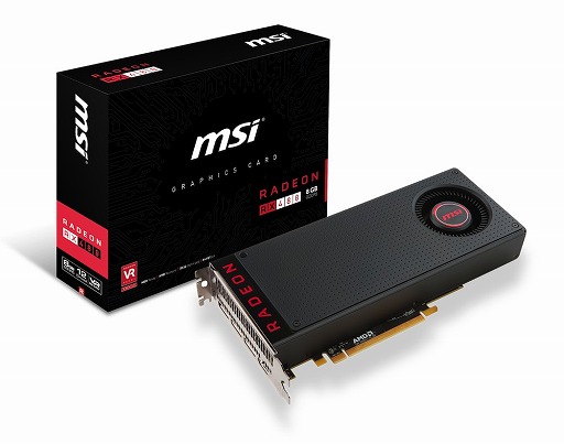 画像ギャラリー No.002のサムネイル画像 / MSI,リファレンスデザイン版RX 480カードを発売。税込3万6500円強