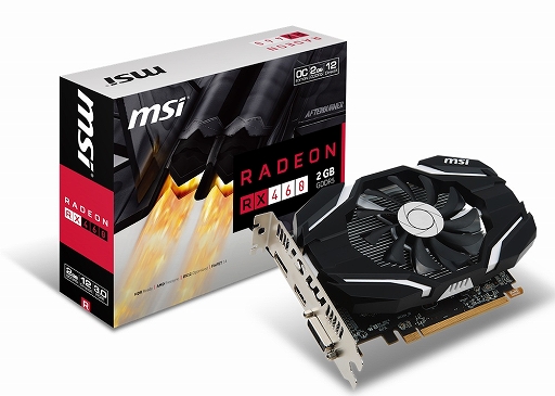 画像ギャラリー No.001のサムネイル画像 / MSI,クロックアップ仕様の短尺RX 460カードを発売