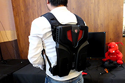 画像ギャラリー No.014のサムネイル画像 / HTCがTGS 2016の出展内容を明らかに。MSIのバックパック型PC「VR One」が初披露された説明会レポート