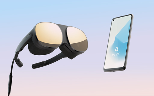 画像ギャラリー No.001のサムネイル画像 / HTC,メガネ型の軽量VR HMD「VIVE Flow」をツクモで店頭展示