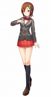 画像ギャラリー No.008のサムネイル画像 / 「メダロット ガールズミッション カブトVer. / クワガタVer.」バディ専用キャラクターの鈴丸 茜，綾野くるみ，リリィ・ルージュが公開に