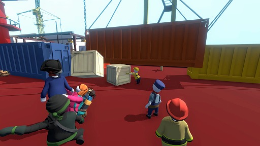 画像ギャラリー No.003のサムネイル画像 / 「Human Fall Flat」,新ステージ追加の無料アプデ「Dockyard」を配信。フォークリフトを乗り回し,巨大クレーンを振り回そう
