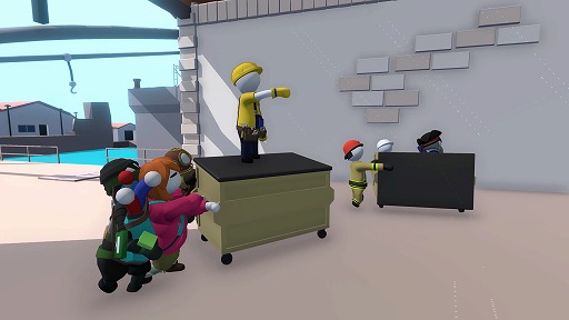 画像ギャラリー No.004のサムネイル画像 / 「Human Fall Flat」,新ステージ追加の無料アプデ「Dockyard」を配信。フォークリフトを乗り回し,巨大クレーンを振り回そう