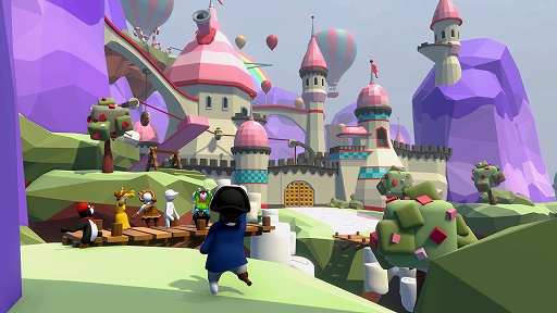 画像ギャラリー No.001のサムネイル画像 / PC版「Human Fall Flat」，新レベル“キャンディランド”を追加するアップデートを実施。甘いお菓子で彩られた新たなステージが登場