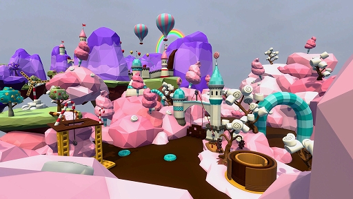 画像ギャラリー No.003のサムネイル画像 / PC版「Human Fall Flat」，新レベル“キャンディランド”を追加するアップデートを実施。甘いお菓子で彩られた新たなステージが登場
