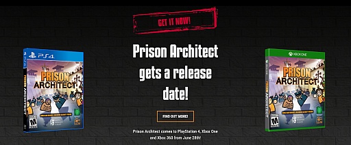 画像ギャラリー No.002のサムネイル画像 / イギリス生まれの刑務所経営シミュレーション「Prison Architect」のPS4/Xbox One版が海外で6月28日にリリース