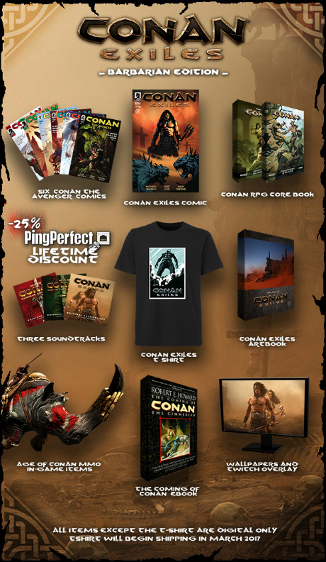 画像ギャラリー No.003のサムネイル画像 / 「Conan Exiles」のシネマティックトレイラーが公開。デジタルコミックやTシャツなどを含む限定版「Barbarian Edition」も発表