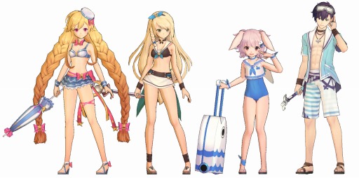 画像ギャラリー No.004のサムネイル画像 / 「OZ Chrono Chronicle」水着コスチュームが登場。夏イベントダンジョンを実施