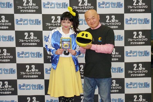 画像ギャラリー No.019のサムネイル画像 / 80年代ゲームをリスペクトした映画「ピクセル」Blu-ray＆DVD発売記念イベントをレポート。浅香 唯さんと高橋名人もゲストで登場