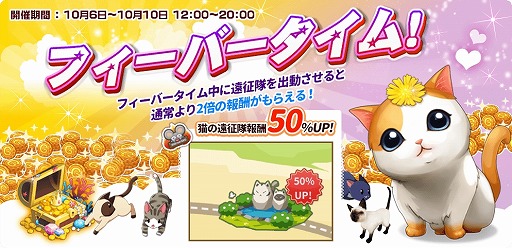 画像ギャラリー No.007のサムネイル画像 / 「マイにゃんカフェ」，8日間限定のガチャイベント「コスチューム・オールスター大祭りII」が開催