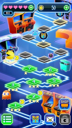画像ギャラリー No.002のサムネイル画像 / 「パックマンパズルツアー」，ドット絵のデザインにリニューアル