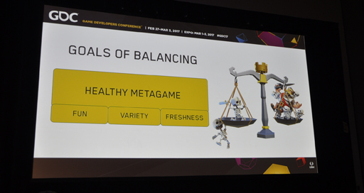 画像ギャラリー No.004のサムネイル画像 / ［GDC 2017］「クラッシュ・ロワイヤル」における健全なメタゲームの構築と維持の秘訣を，ゲームデザイナーが語る