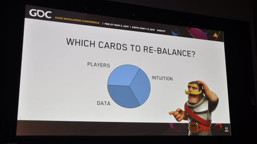 画像ギャラリー No.015のサムネイル画像 / ［GDC 2017］「クラッシュ・ロワイヤル」における健全なメタゲームの構築と維持の秘訣を，ゲームデザイナーが語る
