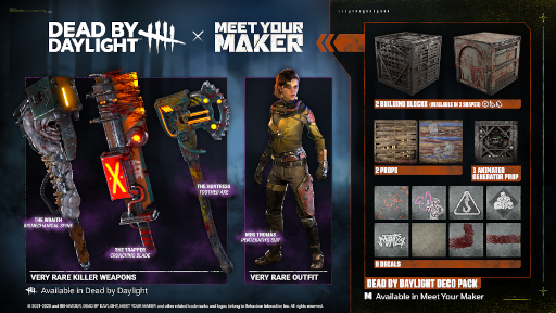 画像ギャラリー No.001のサムネイル画像 / 「Dead by Daylight」「Meet Your Maker」両方購入したプレイヤー向けに限定報酬を配布。キャラクタースキンや装飾パックが登場