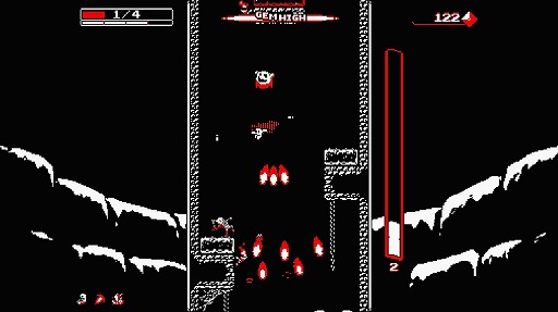 画像ギャラリー No.002のサムネイル画像 / 日本のインディーズ開発者が生み出した2015年の話題作「Downwell」，5月24日にPS4＆Vita向けに配信開始