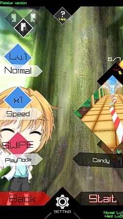 画像ギャラリー No.003のサムネイル画像 / スキンが選べて操作もカンタン! Android向けリズムアクションゲーム「beat beat! ミュージッククエスト」を紹介する「(ほぼ)日刊スマホゲーム通信」第1052回