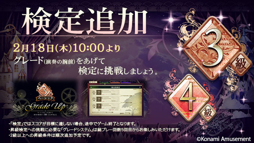 画像ギャラリー No.001のサムネイル画像 / 「ノスタルジア Op.3」,検定のベーシックとリサイタルに3級と4級が追加