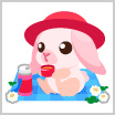 画像ギャラリー No.014のサムネイル画像 / 「ちょこっとファーム」,かわいい動物を捕まえる“春のしあわせピクニック”を開催