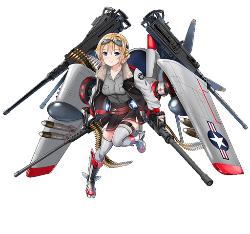 画像ギャラリー No.002のサムネイル画像 / 「空戦乙女」,タワーイベント「襲来!アンノウン」が開催。空乙女「エルサ」がF-51Dマスタングで登場