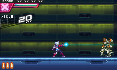 画像ギャラリー No.027のサムネイル画像 / 3DS用ソフト「蒼き雷霆 ガンヴォルト 爪」が,2016年夏に発売決定。前作のライバル「アキュラ」がプレイアブルキャラクターとして登場