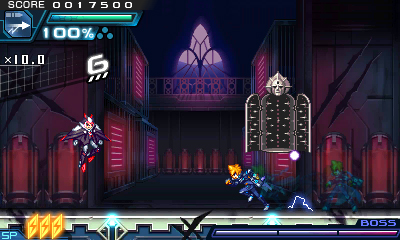 画像ギャラリー No.017のサムネイル画像 / 「蒼き雷霆 ガンヴォルト 爪」，ボスミッションに関する最新情報が公開に。「ストライカーパック」発売日に開催となる抽選会の情報も
