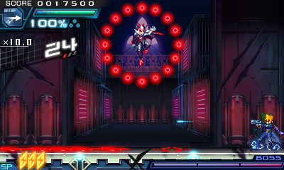 画像ギャラリー No.019のサムネイル画像 / 「蒼き雷霆 ガンヴォルト 爪」，ボスミッションに関する最新情報が公開に。「ストライカーパック」発売日に開催となる抽選会の情報も