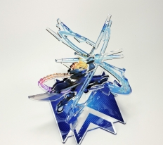 画像ギャラリー No.005のサムネイル画像 / 「蒼き雷霆 ガンヴォルト 爪」,主人公「ガンヴォルト」と「アキュラ」のアクリルフィギュアが登場