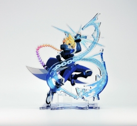 画像ギャラリー No.006のサムネイル画像 / 「蒼き雷霆 ガンヴォルト 爪」,主人公「ガンヴォルト」と「アキュラ」のアクリルフィギュアが登場