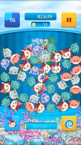 画像ギャラリー No.002のサムネイル画像 / 沖縄をモチーフにしたキャラが登場するラインパズル「うみころ」が配信開始