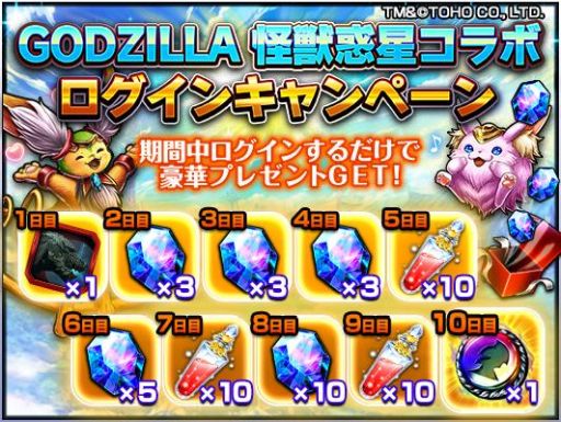 画像ギャラリー No.006のサムネイル画像 / 「グランドサマナーズ」で開催中の映画「GODZILLA 怪獣惑星」とのコラボに新クエストなどが追加