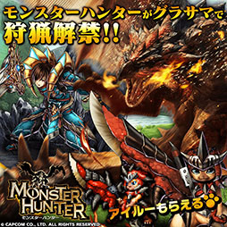 画像ギャラリー No.018のサムネイル画像 / 「グラサマ」×「モンハン」コラボが本日開幕。リオレイアらと戦えるレイドバトルや豪華ログインキャンペーンを実施，対談動画の公開も