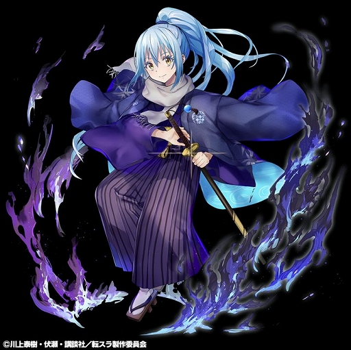 画像ギャラリー No.004のサムネイル画像 / 「グラサマ」×「転スラ」コラボの後編がスタート。新年より着物をまとったリムルらが登場