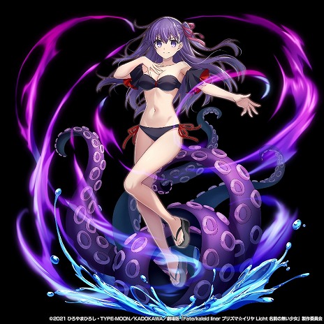 画像ギャラリー No.016のサムネイル画像 / 「グランドサマナーズ」×「劇場版 プリズマ☆イリヤ」コラボ第2弾を6月28日に開始。イリヤや美遊，クロエらが水着姿で参戦