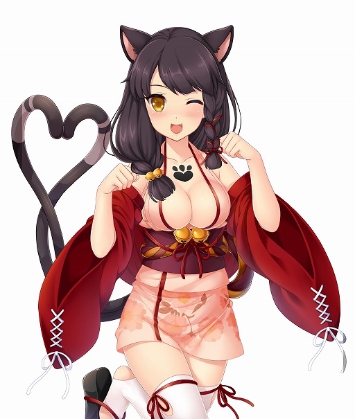 画像ギャラリー No.001のサムネイル画像 / 「虹色カノジョ2d」,「妖怪百姫たん!」とのコラボが開催。猫又衣装を入手しよう