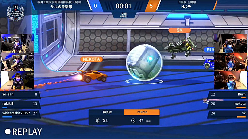 画像ギャラリー No.011のサムネイル画像 / 「第4回全国高校eスポーツ選手権 ロケットリーグ部門」をレポート。沖縄県・N高校チーム「Nポテ」が2連覇を達成