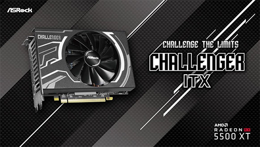 画像ギャラリー No.001のサムネイル画像 / ASRock,カード長178mmの短尺版RX 5500 XT搭載カードを国内発売