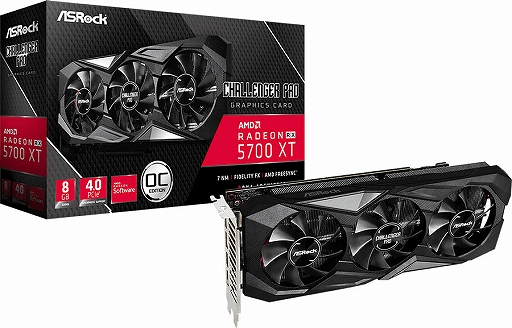 画像ギャラリー No.001のサムネイル画像 / ASRock,3連ファンクーラー搭載でOC仕様のRX 5700 XTカードを発売