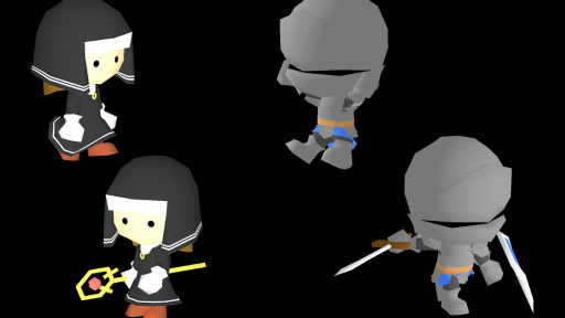 画像ギャラリー No.002のサムネイル画像 / 「SMILE GAME BUILDER」に「ヒーラーは二度死ぬ」3Dモデルパックが登場